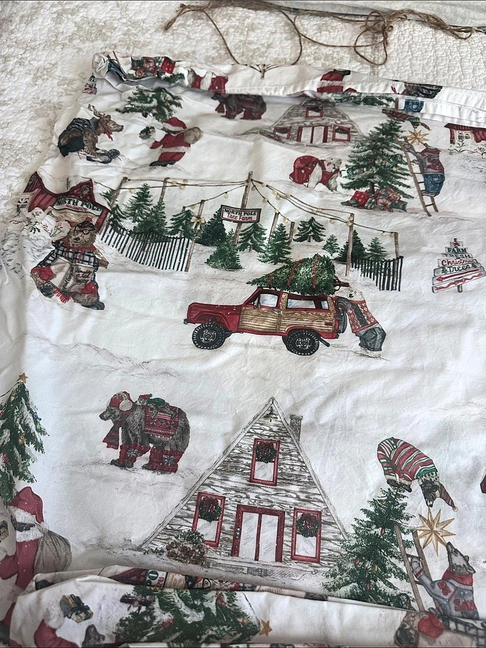 Christmas Village Printed Sheet Set